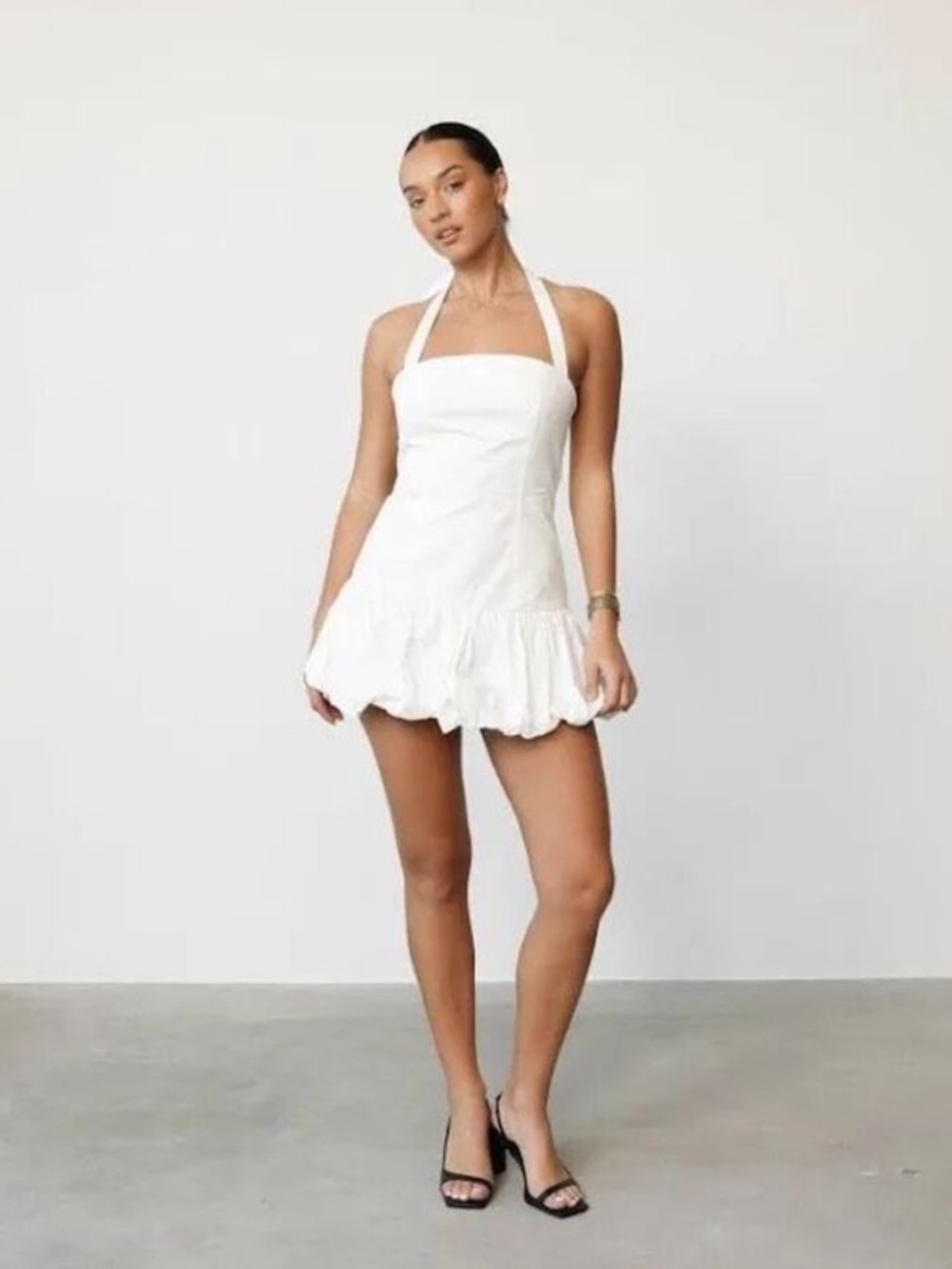 New LIONESS Sofia Mini Dress in Porcelain - Picture 2 of 7